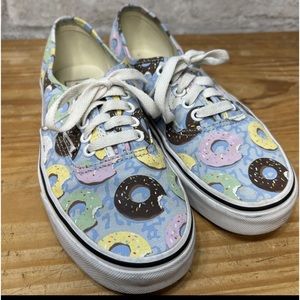 Vans Off The Wall Authentic Donut Sneakers Multicolored Women's Size11 Men’s 9.5